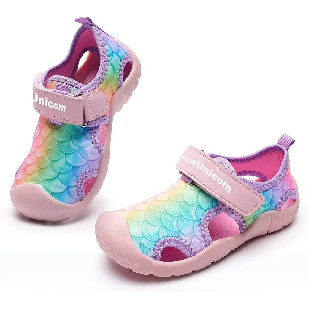 IceUnicorn Children's Sandals Summer Non-Slip Beach Shoes 25EU